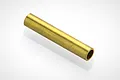 A single Tamiya 4x22mm brass tube spacer shown against a clean white background.