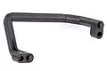 A black plastic RC car chassis handle with two mounting points on each end, shown against a plain white background.