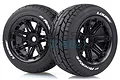 Louise 4.7/5.5" ST-Rocket Tyres on Black Spoke Rims - Beadlocked Wheels 2Pcs L-T3286B