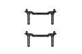 Two identical black plastic RC car body mounts for the Xinlehong Sprint 9125, shown against a plain white background.