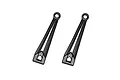 Two black plastic front upper suspension arms for the Xinlehong Sprint 9125 RC car, shown against a white background.