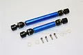 GPM Blue Steel & Aluminium TRX-4 Centre Front & Rear Drive Shaft Set 2Pc TRX4037SA-B