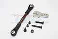 GPM Silver Aluminium Axial Yeti XL 24T Servo Horn w/ Spring Steel Linkage YTL16024-S