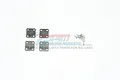 GPM Black Stainless Steel TRX-4 Defender Door Hinges 4Pcs TRX4ZSP38-BK
