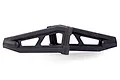 Two black plastic RC suspension arms for HSP vehicles, shown from a side angle against a white background.