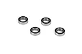 Four Losi rubber-shielded ball bearings arranged on a plain white background.