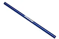 A blue anodized aluminium internal spline centre drive shaft for Traxxas RC vehicles, featuring the Traxxas logo printed in white.