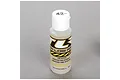 A bottle of TLR 42.5 weight silicone shock oil with a white cap, featuring the Team Losi Racing logo and branding on a grey background.