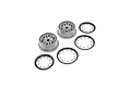 Losi 4.7/5.5" 5IVE-T 2.0 Grey Rims & Beadlock Set 2Pcs LOS45022