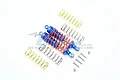 GPM Blue Aluminium Traxxas Rustler 4x4 Front Shocks 2Pcs w/ Optional Spring Rates RUS4087F-B-OR
