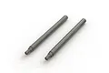 Two ARRMA RC shock shafts shown side-by-side against a plain white background.