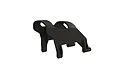 A black ARRMA RC roll cage hoop spare part shown from a high angle against a white background.
