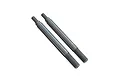 Two ARRMA RC shock shafts with threaded ends, shown against a white background.