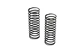 Two black metal coil shock springs for ARRMA RC vehicles standing upright against a white background.