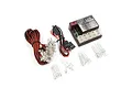 Yeah Racing 1/10 scale programmable LED lighting system kit including a control box, wiring harnesses, and multiple LED bulbs.
