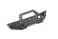 A black plastic front bumper for a Traxxas Maxx RC truck, featuring an integrated LED light mount.