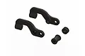 ARRMA Rear Brace Mount Set including two black plastic brace arms and two small cylindrical spacers.