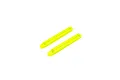 Two bright yellow ARRMA RC roof rail parts shown against a plain white background.
