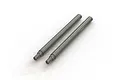 Two ARRMA 4x59.5mm metal shock shafts for RC vehicles, shown side-by-side on a white background.