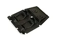 Black plastic interior set for ARRMA 1/7 Mojave RC truck featuring two molded bucket seats and a rear deck section.