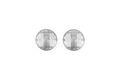 Two circular clear plastic headlight lenses for an Axial Capra RC crawler, shown against a plain white background.