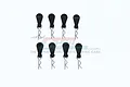 GPM 1.3mm 1/10 Silver Body Pins 8Pcs w/ Easy Pull BCM006-BK