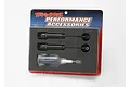 Traxxas Big-Bore XX-Long aluminium shock absorbers in retail packaging, including two shocks and a small bottle of shock oil.