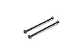 Two black metal RC rear drive shafts with 5mm pins for Losi DBXL-E 2.0, shown against a plain white background.