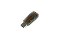 Spektrum WS2000 wireless simulator USB dongle with a translucent grey plastic casing and orange branding.