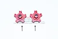 GPM Red Aluminium ARRMA Limitless & Infraction Clawed Wheel Hexs 2Pcs w/ +6mm Off-Set & Grub Screws MAI010+6MM-R
