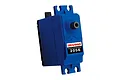 A blue Traxxas 2056 waterproof servo for RC vehicles, shown from a front-facing angle against a white background.