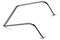 A bent metal wire wing mount for a Traxxas RC vehicle, shown against a plain white background.
