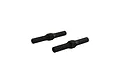 Two black metal turnbuckles for ARRMA RC vehicles shown against a plain white background.