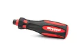 Traxxas premium large size handle for 1/4 inch speed tips, featuring a black and red ergonomic rubber overmold design.