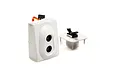 Spektrum Landing Assist Sensor module with white plastic housing and attached wiring, shown with a separate mounting bracket.