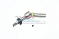GPM Racing stainless steel rear outer drive shaft assembly for RC cars, featuring a 12mm hex and a small grub screw on a white background.