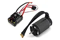 Hobbywing EzRun Max6 ESC and 4985SL brushless motor combo set on a white background.