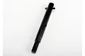 A black metal slipper input shaft with a spring pin for Traxxas RC vehicles, shown against a plain white background.