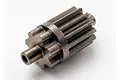 A metallic 13-tooth idler gear for a Traxxas RC vehicle transmission, shown against a plain white background.