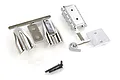 RPM Chrome Shotgun Style Model Intake & Blower Set components on a white background.