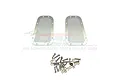 GPM Black Stainless Steel TRX-4 Defender Bonnet Fender Vent Set TRX4ZSP11-OC