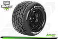 Louise 3.8 inch MT-Rocket MFT tyre and black rim for RC monster trucks, featuring a directional tread pattern and white sidewall lettering.