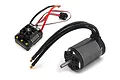 Hobbywing EzRun Max6 ESC and 5687SL brushless motor combo set on a white background.