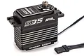 Power HD Storm S35 standard brushless servo with black aluminum case, silver heat sink fins, and a 3-pin connector cable.