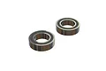 Two ARRMA metal shielded ball bearings shown from an angled perspective against a white background.