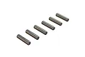 A set of six ARRMA 3.5x14.8mm metal drive pins arranged in a diagonal row against a plain white background.