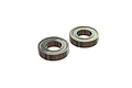 Two ARRMA metal shielded ball bearings shown from an angled top-down perspective against a white background.