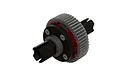 ARRMA 1/5 8S BLX Centre Differential Set showing the metal gear, black housing, and drive cups against a white background.