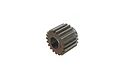 A studio shot of a steel 19-tooth idler gear for an ARRMA 1/5 scale RC vehicle, featuring a D-shaped center bore.