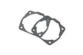 Two grey, four-bolt cylinder head gaskets for a 71cc 2-stroke RC engine, shown against a plain white background.